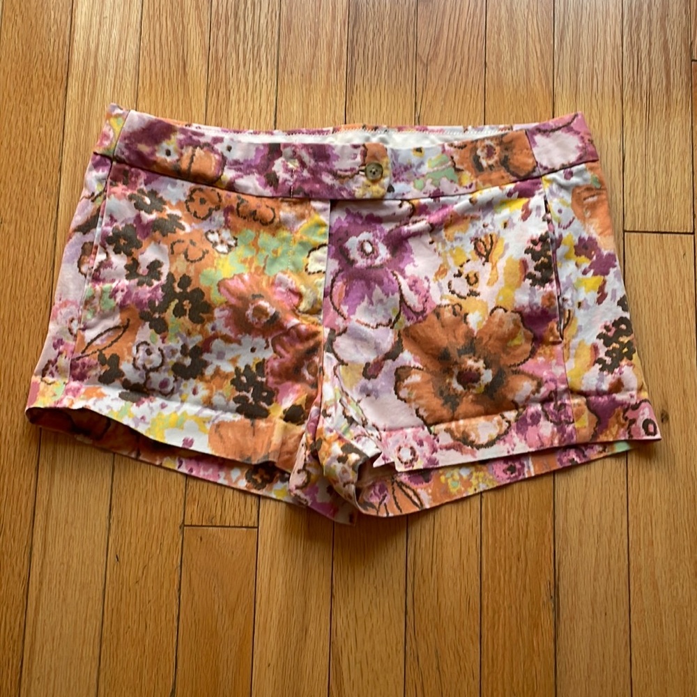 J. Crew Women’s 3" Printed Stretch Chino Shorts Floral Size 6